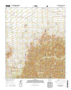 Church Mountain New Mexico Current topographic map, 1:24000 scale, 7.5 X 7.5 Minute, Year 2013