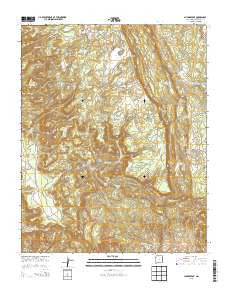 Chuska Peak New Mexico Historical topographic map, 1:24000 scale, 7.5 X 7.5 Minute, Year 2013