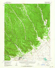Cimarron New Mexico Historical topographic map, 1:62500 scale, 15 X 15 Minute, Year 1955