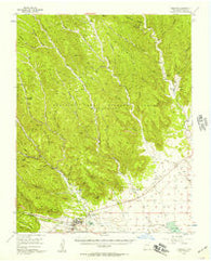 Cimarron New Mexico Historical topographic map, 1:62500 scale, 15 X 15 Minute, Year 1955