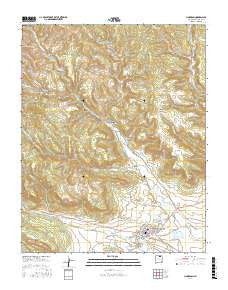 Cimarron New Mexico Current topographic map, 1:24000 scale, 7.5 X 7.5 Minute, Year 2017