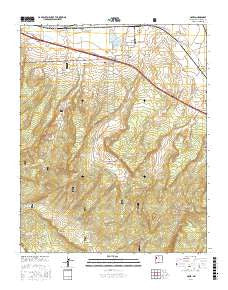 Ciniza New Mexico Current topographic map, 1:24000 scale, 7.5 X 7.5 Minute, Year 2017