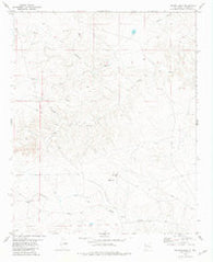 Cistern Draw New Mexico Historical topographic map, 1:24000 scale, 7.5 X 7.5 Minute, Year 1981