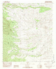 Clanton Draw New Mexico Historical topographic map, 1:24000 scale, 7.5 X 7.5 Minute, Year 1982