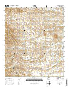 Clanton Draw New Mexico Current topographic map, 1:24000 scale, 7.5 X 7.5 Minute, Year 2013