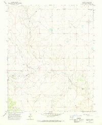 Clapham New Mexico Historical topographic map, 1:24000 scale, 7.5 X 7.5 Minute, Year 1966