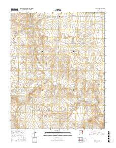 Clapham New Mexico Current topographic map, 1:24000 scale, 7.5 X 7.5 Minute, Year 2017