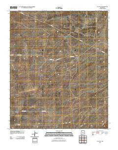 Claunch New Mexico Historical topographic map, 1:24000 scale, 7.5 X 7.5 Minute, Year 2010