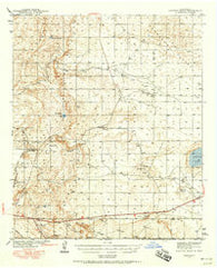Clayton Basin New Mexico Historical topographic map, 1:62500 scale, 15 X 15 Minute, Year 1942