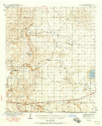 Clayton Basin New Mexico Historical topographic map, 1:62500 scale, 15 X 15 Minute, Year 1942