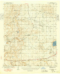 Clayton Basin New Mexico Historical topographic map, 1:62500 scale, 15 X 15 Minute, Year 1943