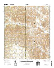 Clements Ranch New Mexico Current topographic map, 1:24000 scale, 7.5 X 7.5 Minute, Year 2013