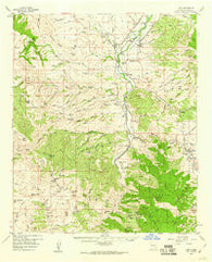 Cliff New Mexico Historical topographic map, 1:62500 scale, 15 X 15 Minute, Year 1959