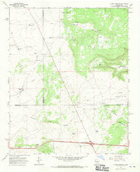 Clines Corners New Mexico Historical topographic map, 1:24000 scale, 7.5 X 7.5 Minute, Year 1966