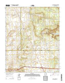 Clines Corners New Mexico Historical topographic map, 1:24000 scale, 7.5 X 7.5 Minute, Year 2013