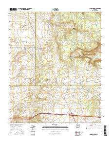 Clines Corners New Mexico Current topographic map, 1:24000 scale, 7.5 X 7.5 Minute, Year 2017