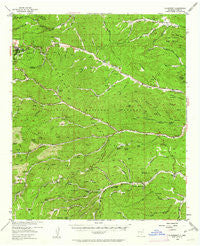 Cloudcroft New Mexico Historical topographic map, 1:62500 scale, 15 X 15 Minute, Year 1952