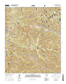 Cloudcroft New Mexico Current topographic map, 1:24000 scale, 7.5 X 7.5 Minute, Year 2017