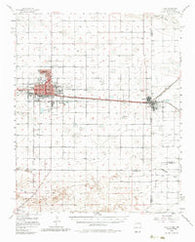 Clovis New Mexico Historical topographic map, 1:62500 scale, 15 X 15 Minute, Year 1957