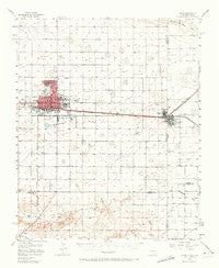 Clovis New Mexico Historical topographic map, 1:62500 scale, 15 X 15 Minute, Year 1957