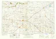 Clovis New Mexico Historical topographic map, 1:250000 scale, 1 X 2 Degree, Year 1954