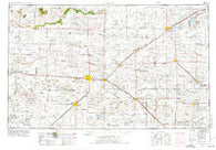 Clovis New Mexico Historical topographic map, 1:250000 scale, 1 X 2 Degree, Year 1954