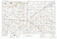 Clovis New Mexico Historical topographic map, 1:250000 scale, 1 X 2 Degree, Year 1954