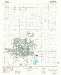 Clovis New Mexico Historical topographic map, 1:24000 scale, 7.5 X 7.5 Minute, Year 1985