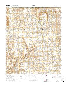 Collier Draw New Mexico Current topographic map, 1:24000 scale, 7.5 X 7.5 Minute, Year 2017