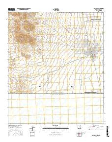 Columbus New Mexico Current topographic map, 1:24000 scale, 7.5 X 7.5 Minute, Year 2017
