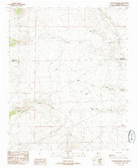 Comanche Ranch New Mexico Historical topographic map, 1:24000 scale, 7.5 X 7.5 Minute, Year 1985