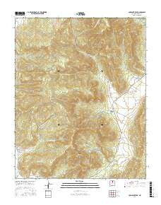 Comanche Peak New Mexico Current topographic map, 1:24000 scale, 7.5 X 7.5 Minute, Year 2017