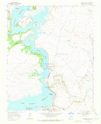 Conchas Dam New Mexico Historical topographic map, 1:24000 scale, 7.5 X 7.5 Minute, Year 1968