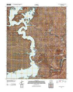 Conchas Dam New Mexico Historical topographic map, 1:24000 scale, 7.5 X 7.5 Minute, Year 2010
