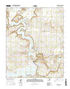 Conchas Dam New Mexico Current topographic map, 1:24000 scale, 7.5 X 7.5 Minute, Year 2017