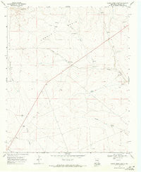 Conejo Creek West New Mexico Historical topographic map, 1:24000 scale, 7.5 X 7.5 Minute, Year 1967