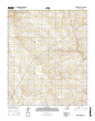 Conejo Creek West New Mexico Current topographic map, 1:24000 scale, 7.5 X 7.5 Minute, Year 2017