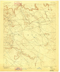 Corazon New Mexico Historical topographic map, 1:125000 scale, 30 X 30 Minute, Year 1892
