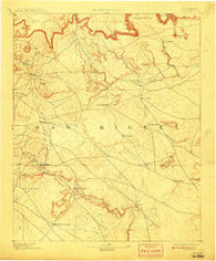Corazon New Mexico Historical topographic map, 1:125000 scale, 30 X 30 Minute, Year 1894