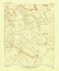 Corazon New Mexico Historical topographic map, 1:125000 scale, 30 X 30 Minute, Year 1894