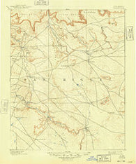 Corazon New Mexico Historical topographic map, 1:125000 scale, 30 X 30 Minute, Year 1892