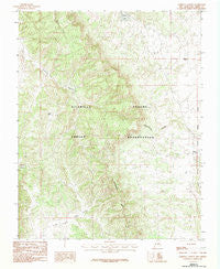 Cordova Canyon New Mexico Historical topographic map, 1:24000 scale, 7.5 X 7.5 Minute, Year 1983