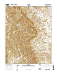Cordova Canyon New Mexico Current topographic map, 1:24000 scale, 7.5 X 7.5 Minute, Year 2017