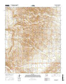 Corn Ranch New Mexico Current topographic map, 1:24000 scale, 7.5 X 7.5 Minute, Year 2017