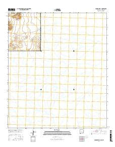 Corner Well New Mexico Current topographic map, 1:24000 scale, 7.5 X 7.5 Minute, Year 2017