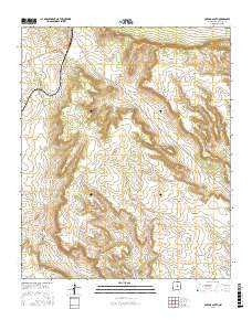 Corona South New Mexico Current topographic map, 1:24000 scale, 7.5 X 7.5 Minute, Year 2017