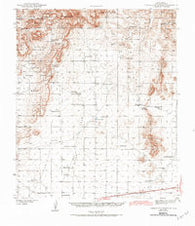 Corralitos Ranch New Mexico Historical topographic map, 1:62500 scale, 15 X 15 Minute, Year 1943