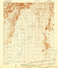 Corralitos Ranch New Mexico Historical topographic map, 1:62500 scale, 15 X 15 Minute, Year 1943