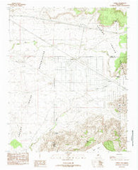 Correo New Mexico Historical topographic map, 1:24000 scale, 7.5 X 7.5 Minute, Year 1985