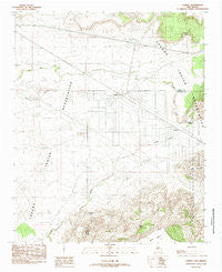 Correo New Mexico Historical topographic map, 1:24000 scale, 7.5 X 7.5 Minute, Year 1985